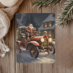 Cartão De Festividades Feliz Natal Russo Com Santa Cláusula<br><div class="desc">Celebrar o calor e o encanto da época de férias com nosso Cartão de Natal Russo. Esta carta maravilhosamente desenhada captura a essência de um Natal aconchegante e country com seu olhar e sentimento artesanais.</div>
