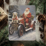 Cartão De Festividades Feliz Natal Russo Com Santa Cláusula Com Cachorro<br><div class="desc">Celebrar o calor e o encanto da época de férias com nosso Cartão de Natal Russo. Esta carta maravilhosamente desenhada captura a essência de um Natal aconchegante e country com seu olhar e sentimento artesanais.</div>