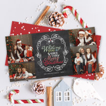 Feliz Natal Rustic Chalkboard Mistletofotos