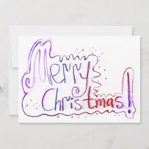 Cartão De Festividades Feliz Natal saudando os folhetos do pastel