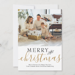 Cartão De Festividades Feliz Natal Simples Elegante Personalizado