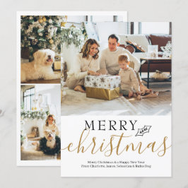 Cartão De Festividades Feliz Natal Simples Elegante Personalizado