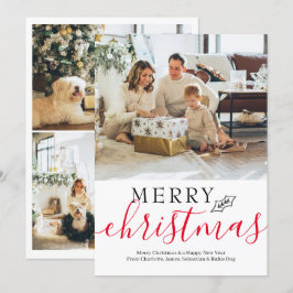 Cartão De Festividades Feliz Natal Simples Elegante Personalizado