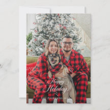 Feliz Natal simples uma foto família Feriado