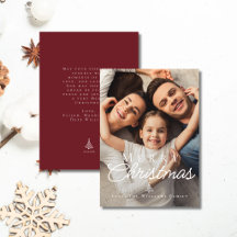 Feliz Natal Sobreposição de Texto Branco Foto Eleg