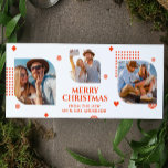 Cartão De Festividades Feliz Natal Sr. e Sra. 3 Foto Collage Modern<br><div class="desc">Feliz Natal Sr & Sra. 3 Photo Collage Trendy Modern Christmas Cards apresenta uma colagem fotográfica de três das suas fotos favoritas com o texto "Feliz Natal do novo Sr & Sra." em um elegante roteiro laranja. Personalize editando o texto nas caixas de texto fornecidas. Perfeito para o Natal enviar...</div>
