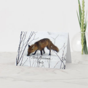 Cartão De Festividades Feliz Natal Tio-Fox
