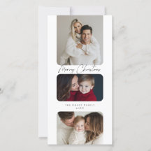 Feliz Natal Três Fotos Feriado 