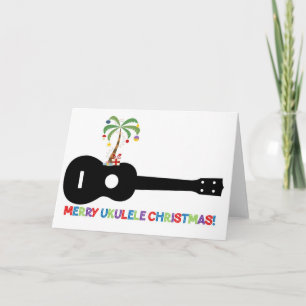 Cartão De Festividades Feliz Natal Ukulele