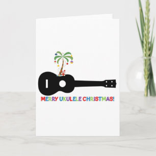 Cartão De Festividades Feliz Natal Ukulele