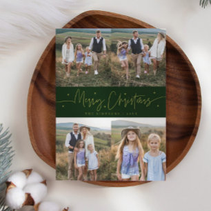 Cartão De Festividades Feliz Natal - Várias Fotografias Verdadeiras
