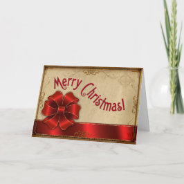 Cartão De Festividades Feliz Natal Vintage