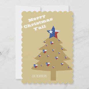 Cartão De Festividades Feliz Natal Y'all Card