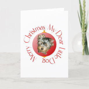 Cartão De Festividades Feliz Natal Yorkshire Terrier