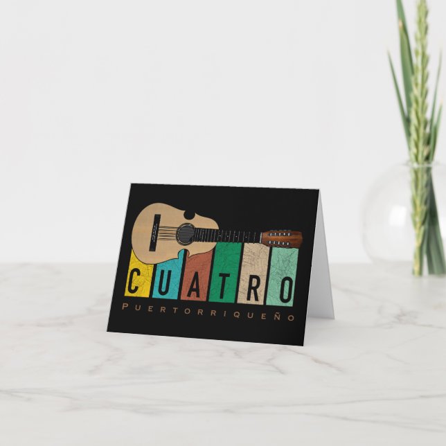 Cartão De Festividades Feliz Navidad Boricua (Frente)