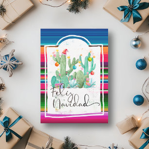Cartão De Festividades Feliz Navidad Cacto Natal Espanhol