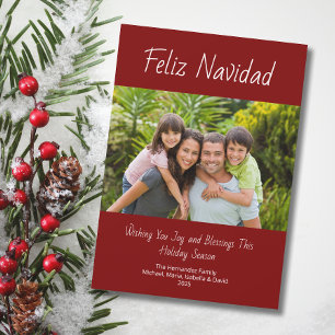 Cartão De Festividades Feliz Navidad Modern Family Foto do Natal
