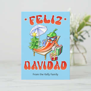 Cartão De Festividades Feliz Navidad Natal Personalizável