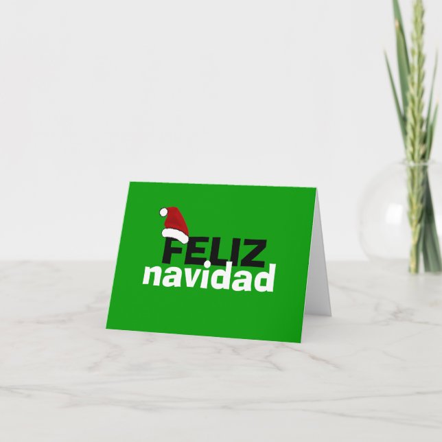 Cartão De Festividades Feliz Navidad Para Ti (Frente)