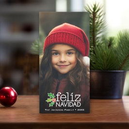 Cartão De Festividades Feliz Navidad: Uma Foto Grande