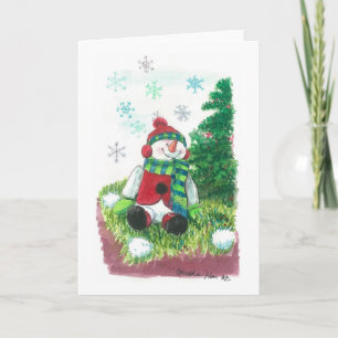 Cartão De Festividades Feliz Neve