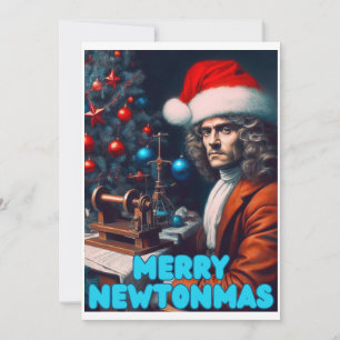 Cartão De Festividades Feliz Newtonmas Sir Isaac Newton