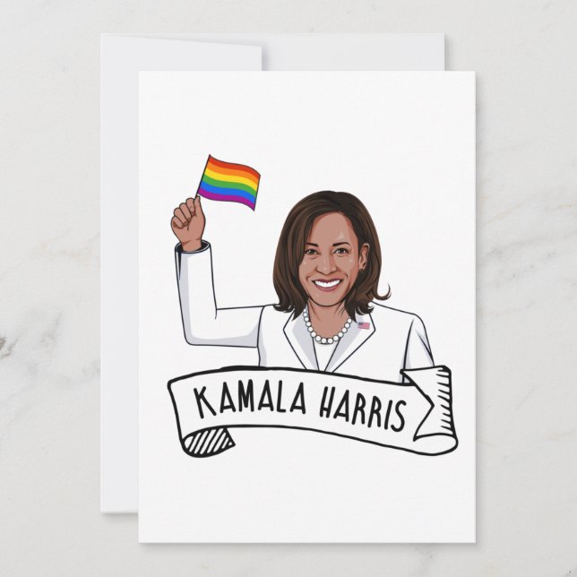Cartão De Festividades Feliz Orgulho de Kamala Harris (Frente)