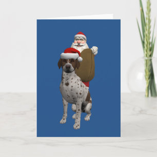 Cartão De Festividades Feliz Papai Noel com Cinza viciada