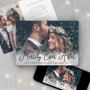 Cartão De Festividades Feliz para Sempre Recém-Casados 1º Natal 2 Foto