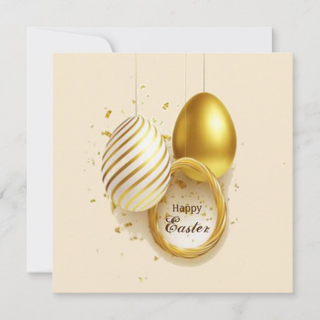 Cartão De Festividades Feliz Páscoa (Frente)