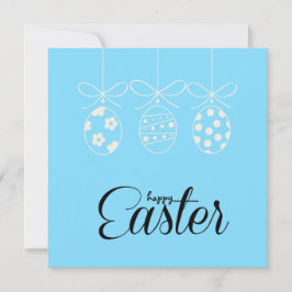 Cartão De Festividades Feliz Páscoa Coelho Fofo Caça aos Ovos de Páscoa M