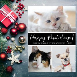 Cartão De Festividades Feliz Pawlidays 3 Foto