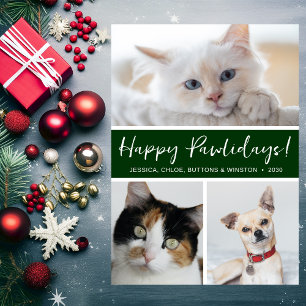 Cartão De Festividades Feliz Pawlidays 3 Foto