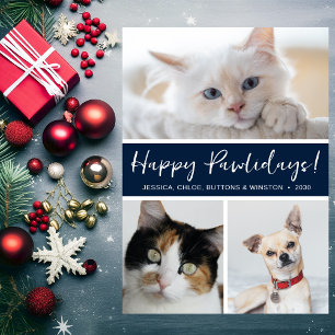 Cartão De Festividades Feliz Pawlidays 3 Foto