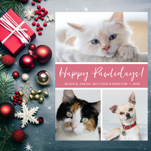 Cartão De Festividades Feliz Pawlidays 3 Foto