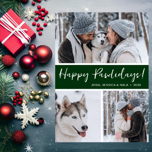 Cartão De Festividades Feliz Pawlidays 3 Foto