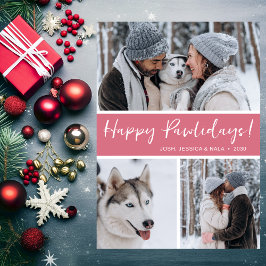 Cartão De Festividades Feliz Pawlidays 3 Foto