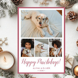 Cartão De Festividades Feliz Pawlidays 4 Foto