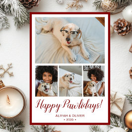 Cartão De Festividades Feliz Pawlidays 4 Foto