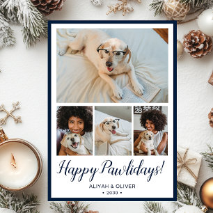 Cartão De Festividades Feliz Pawlidays 4 Foto