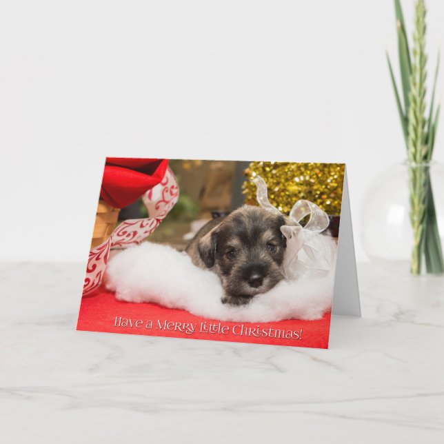 Cartão De Festividades Feliz pequeno Natal (Frente)