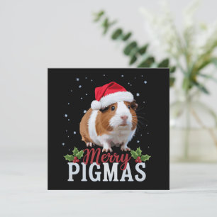 Cartão De Festividades Feliz Porco Natal Porquinho Da Índia Natal Papai N