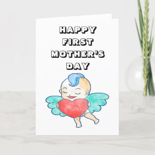 Cartão De Festividades Feliz Primeiro Dia das Mães