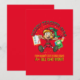 Cartão De Festividades Feliz Professor-mas!