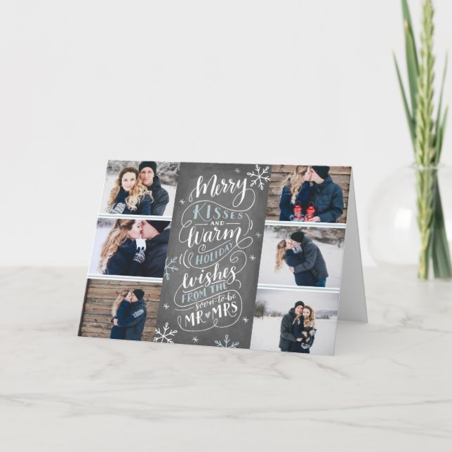 Cartão De Festividades Feliz Queijos Quentes Quentes Salvar Data 6 Foto D (Frente)