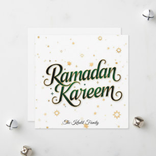 Cartão De Festividades Feliz Ramadan Mubarak Ramadan Kareem Dourado Muçul
