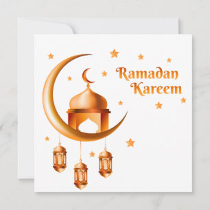 Cartão De Festividades Feliz Ramzan Mubarak Crescent, personalizável, Do