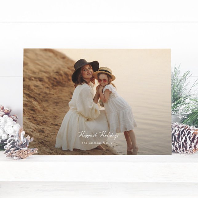 Cartão De Festividades feliz roteiro de fotos elegante de abundância de n (Criador carregado)