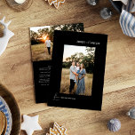 Cartão De Festividades Feliz Simples Preta e Foto Brilhante<br><div class="desc">Apresentando nossa Feliz Negra Simples Moderna e design de Cartão de Férias Brilhante, onde a simplicidade encontra elegância com um toque de charme de Natal. Oferecendo uma estética branca escura e brilhante que traz um senso de sofisticação limpa para suas férias, fazer uma escolha contemporânea para aqueles que apreciam uma...</div>