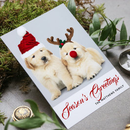 Cartão De Festividades Feliz Temporada de Festas de Como-você-está Foto d